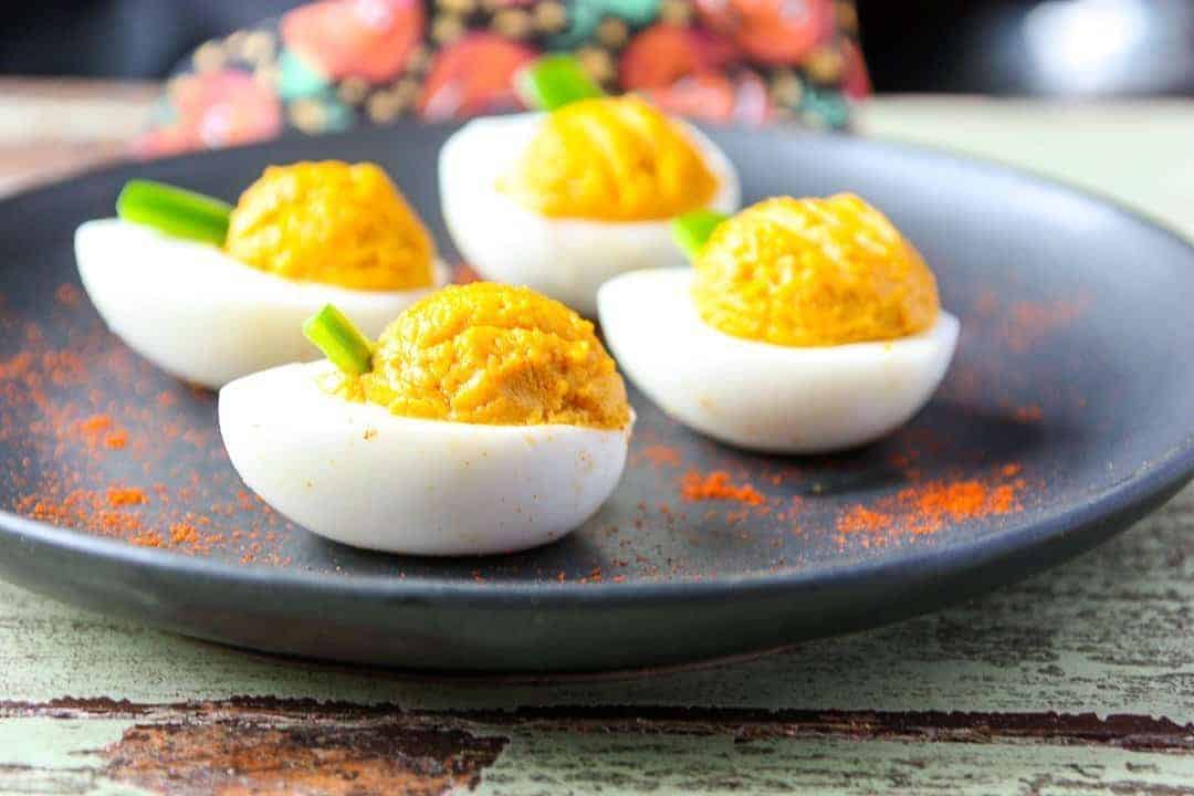 An egg on a plate