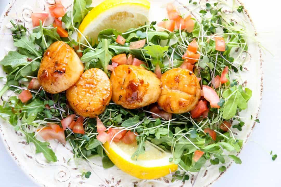Pan Seared Scallops in Chardonnay Butter Sauce
