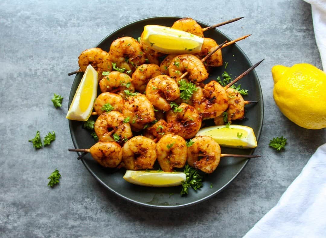 Grilled Lemon Garlic Shrimp